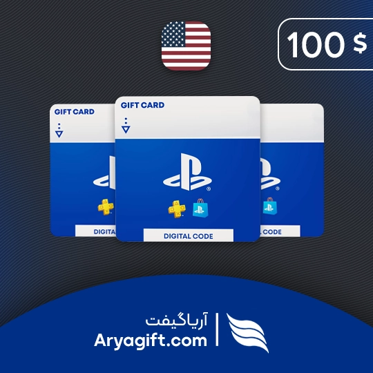 گیفت کارت پلی استیشن 100 دلاری آمریکا