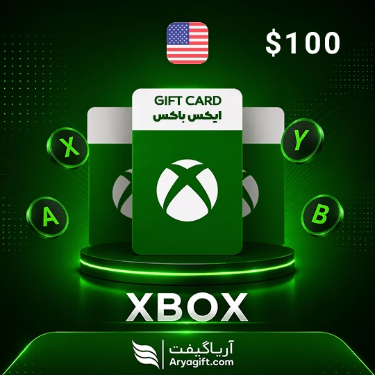 گیفت کارت ایکس باکس 100 دلاری آمریکا
