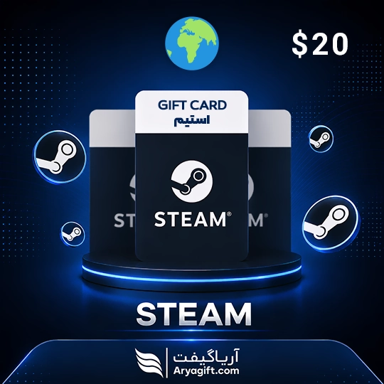 گیفت کارت استیم 20 دلاری گلوبال