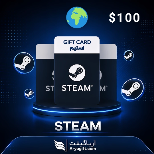 گیفت کارت استیم 100 دلاری گلوبال