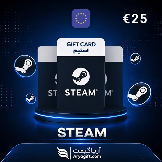 گیفت کارت استیم 25 یورویی اروپا